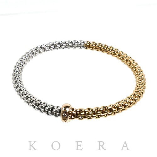Fope solo flex bracelet - flex'it, 18k