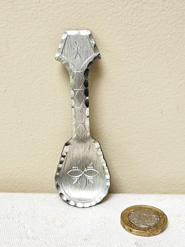 Pewter tea caddy spoon - , from