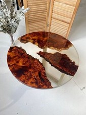 Clear Epoxy Table Top | Wooden Dining Table | Epoxy Countertop | Home Decors