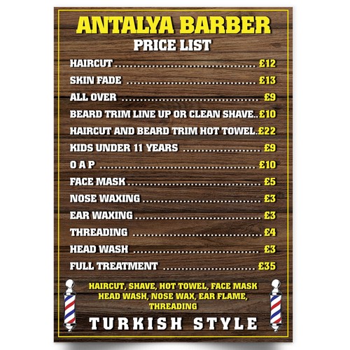 Barber shop salon - barber, advertising