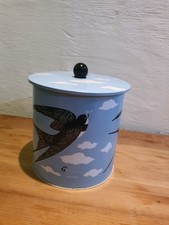 John Hanna Vintage Style Swallow Biscuit/Cracker Barrel Tin