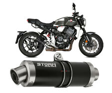 Scarico Storm by Mivv nero Gp acciaio inox per Honda Cb 1000 R 2018 > 2022