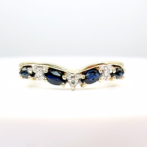 9ct gold sapphire - 9ct,