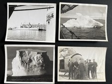 1950s Royal Navy Antarctic Patrol Vessel HMS Protector. 4x Original Photographs