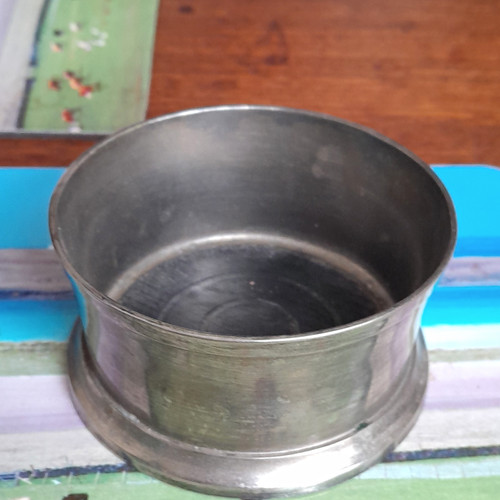 Silver plate wine - plate,