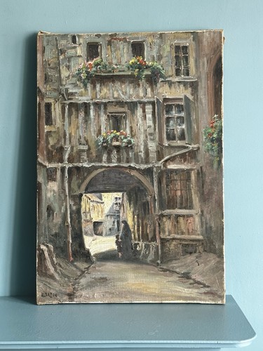 Vintage french oil - vintage,
