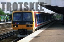 35mm Slide BR British Rail Diesel DMU Class 166 166216 Leamington Spa 1998 Orig