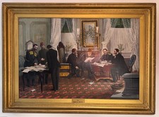 Huge Antique ( 1878) oil