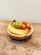 Small Rustic Hand Carved Wood Bowl. Display, Kitchen, Serving, Decorative, Table