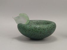 Kosta Boda green cocoo bowl by