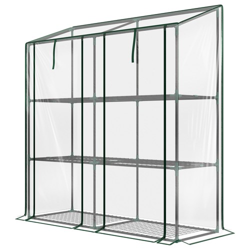 Lean greenhouse with - with, tier