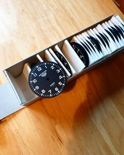 New Old Stock NOS Heuer MasterTime Dial - Arogno 28 dash timer classic rally car