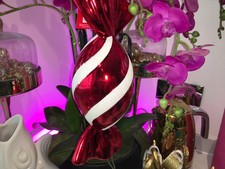 Giant Christmas Candy Cane Striped Sweet Xmas Tree Bauble 30CM