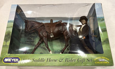 RARE Breyer #1264 Sidesaddle Horse & Rider Gift Set-Chestnut Strapless (2005)