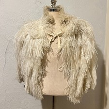 Rare True Vtg White Ostrich