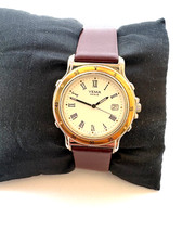 Yema Mens Vintage Quartz Date