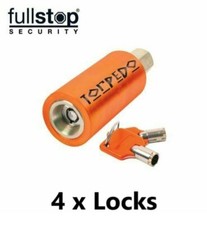 4 x TORPEDO Full Stop Purpleline Security Corner Steady Leg Lock Caravan 