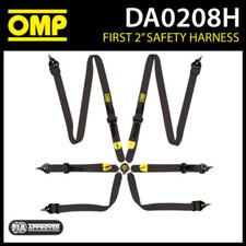 DA0208H OMP FIRST HARNESS 2" BELTS 6-POINT RACE RALLY MOTORSPORT FIA 8853-2016