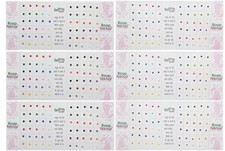 Pack 6, Forhead Sticker Bindi