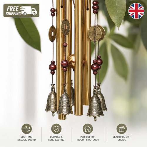 Large metal wind chimes - large,