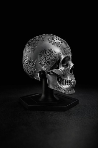 Gothic skull hat beret - skull, &