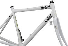 2 x Personalised Bike Name Stickers Vinyl Decals Forte Font Bicycle BMX
