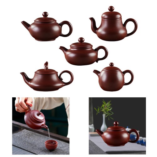 Purple clay teapot - purple,