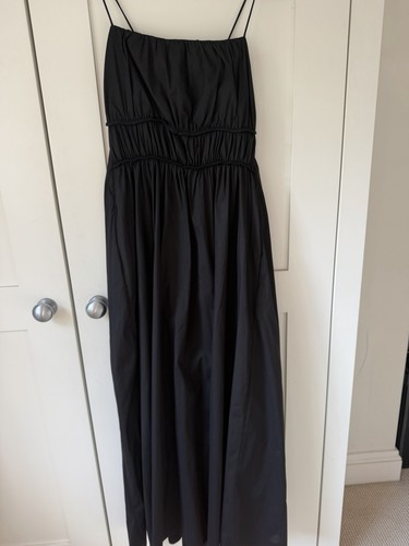Cos cotton gathered waist midi - waist,