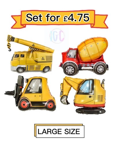4pc construction vehicle - 4pc,