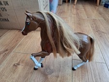 Vintage Barbie Doll Brown Horse Figure Toy 