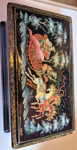 Russian style lacquer trinket - style,