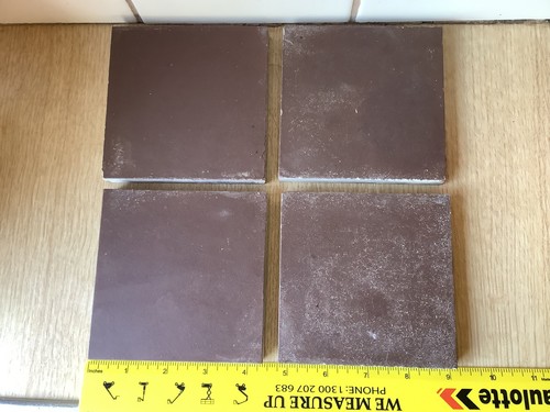 Brown encaustic geometric - 4, x