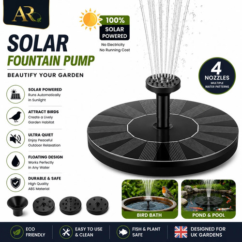 Solar powered floating - powered, pump