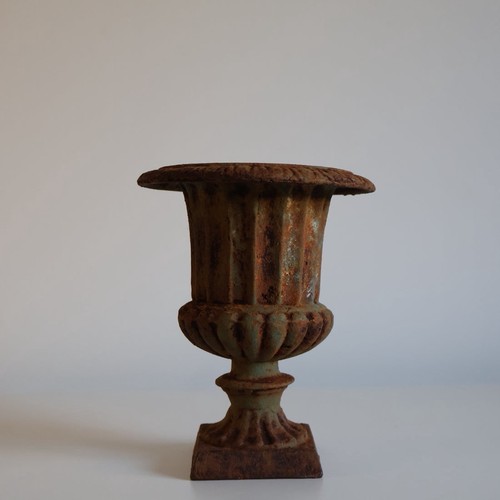 French vintage cast iron urns - french,