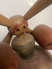 Antique Peg Wooden Doll 
