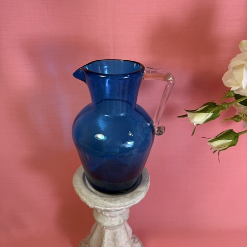 Hand blown cobalt blue - blown,