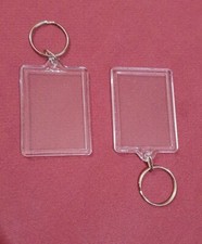 2 x Blank Keyring Acrylic