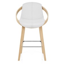 Atom Faux Leather & Light Wood