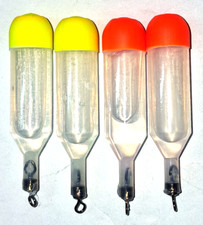 SETS OF 4 H2O 4 g  WATER LOADED PELLET WAGGLER FLOATS,MATCH,COMMERCIAL,FISHING