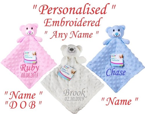 Personalised baby comforter - personalised,