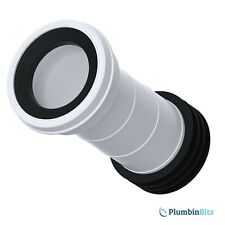 Viva 4" 110mm PP0001B Easi-Fit Straight 260mm Extra Long WC Toilet Pan Connector