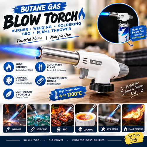 Butane gas blow torch - butane,