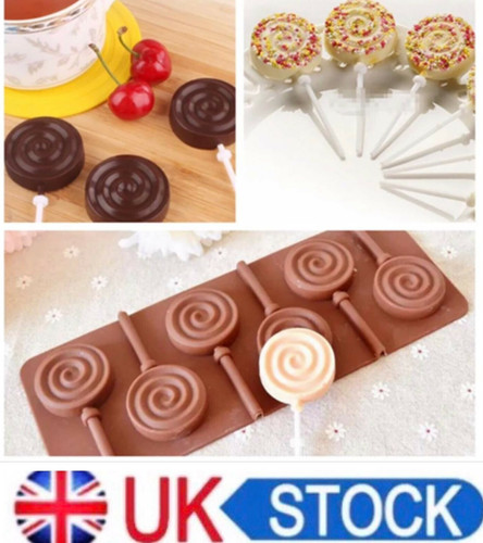 Silicone swirl lollipop - swirl,