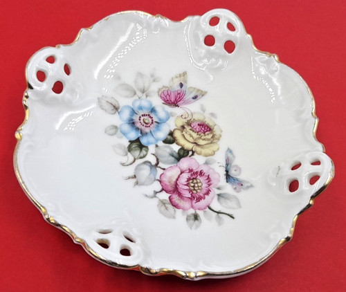 Vtg porcelain dish bowl german - porcelain,