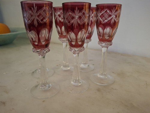 Set vintage bohemian ruby - of,