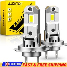 2x H7 LED Headlight Bulb Kit High Low Beam 200W 50000LM Super Bright 6500K White