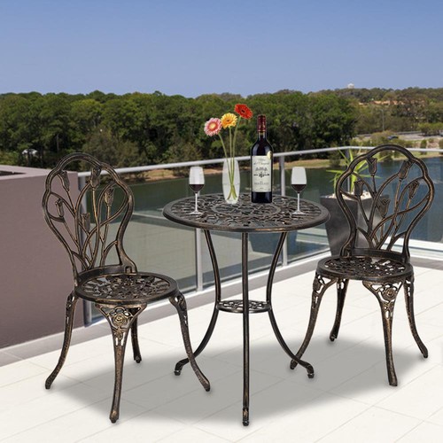 3pcs bistro table set antique - bistro,