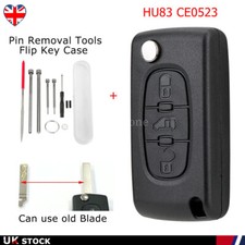 3 Button Remote Flip Key Fob