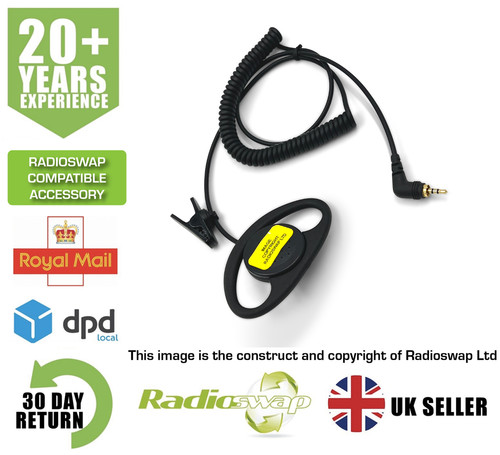 Listen only shape earpiece - d-shape,