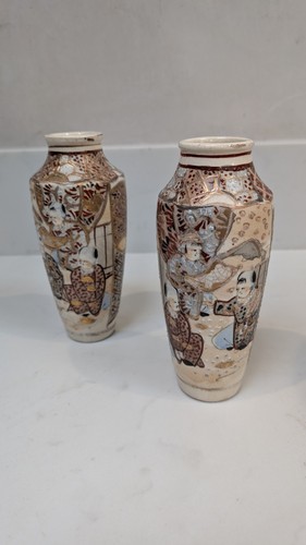 Pair small japanese meiji - of,